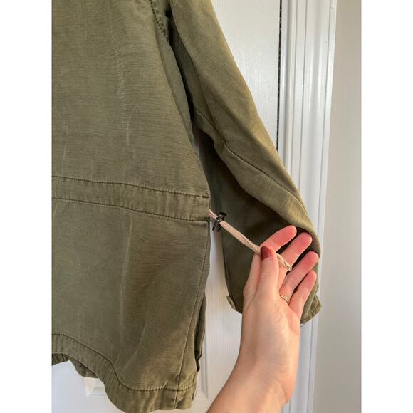 Free People Green Utility Joshua Tree Hooded Oversized Jacket - Picture 3 of 9